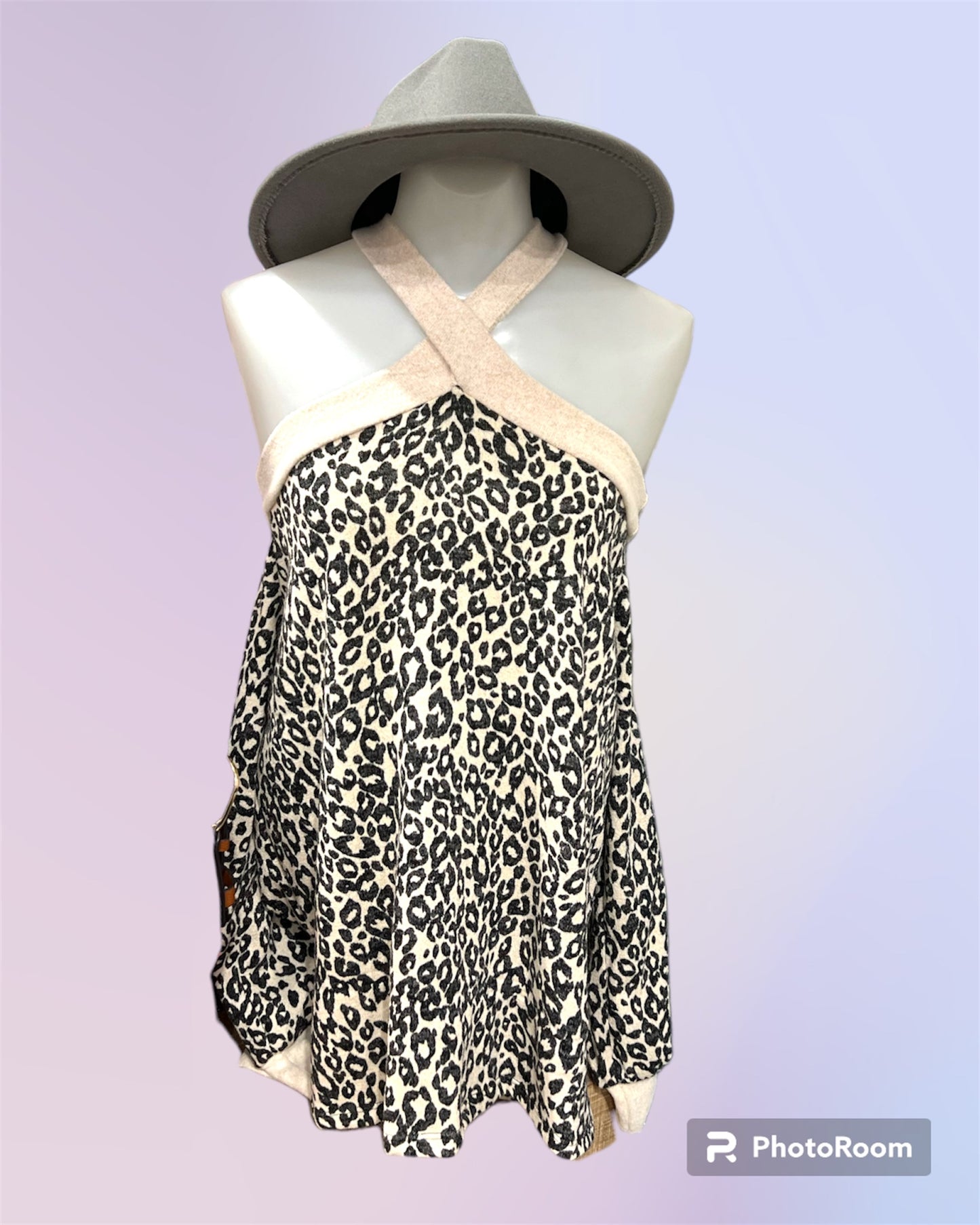 Cold Shoulder Leopard Top